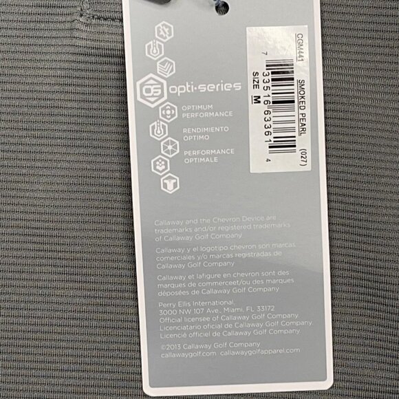 NEW Callaway SIZE M Carnegie Mellon University Qatar Opti-Dry Opti-Shield Polo - Picture 5 of 7